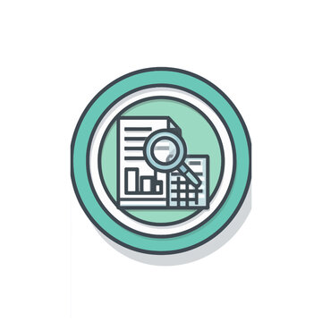 Spreadsheet Analytics Badge Icon