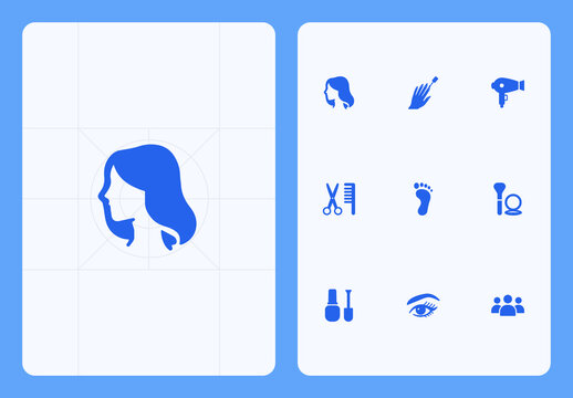 Beauty Salon Icon Set