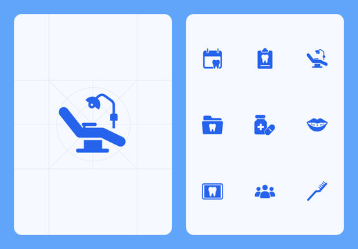 Oral Healthcare Icon Set