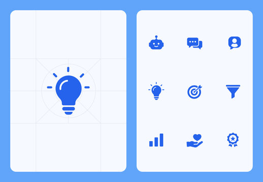 Business Growth and Marketing Icon Collecton
