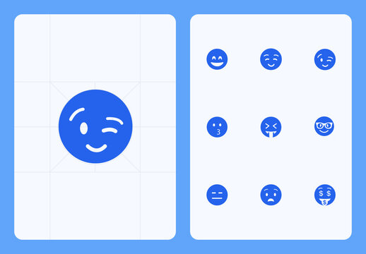 Emoji Smiley Face Icon Set