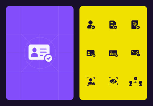 Identity Verification Icon Set