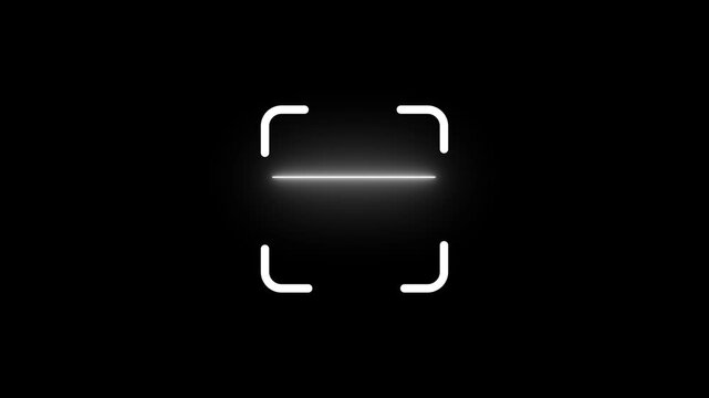 scanner icon animation isolated scanner neon shine icon animation .fingerprint biometric scanning animation. Biometric scanning animation showing neon.ata bangla mane ki ?