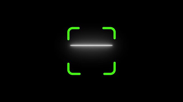 scanner icon animation isolated scanner neon shine icon animation .fingerprint biometric scanning animation. Biometric scanning animation showing neon.ata bangla mane ki ?