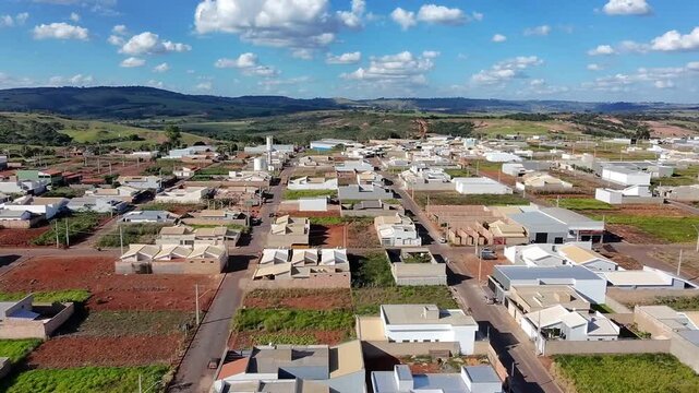 Imagens A&eacute;reas de Drone de Nossa Senhora do Ros&aacute;rio e Planalto, Lagoa Formosa, Brasil