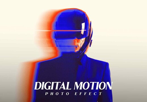 Digital Motion Blur Photo Effect