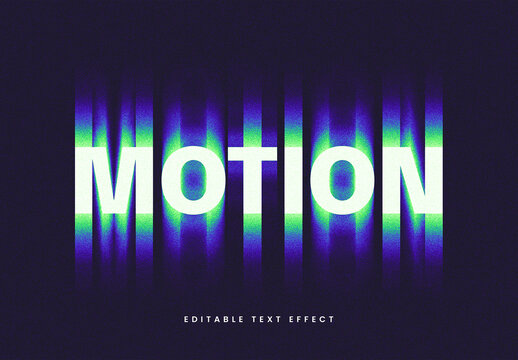 Motion Blur Text Effect