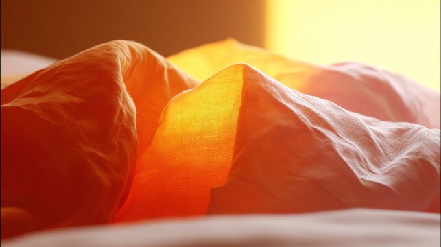 parent. Abstract depiction of motherhood through warm light and soft fabric textures. wellbeing guides, coaching materials, designed for mental health education and mindfulness programs.
