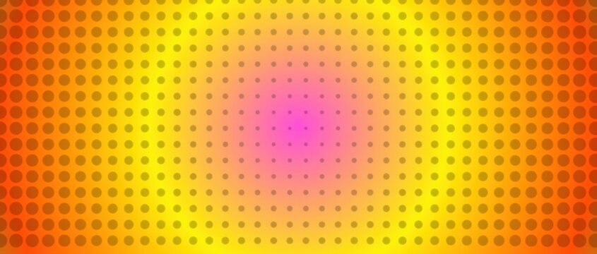 Abstract yellow and orange halftone dot pattern background