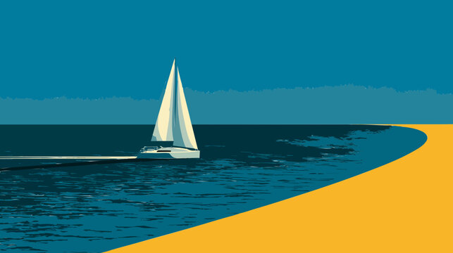 sailboat on the sea