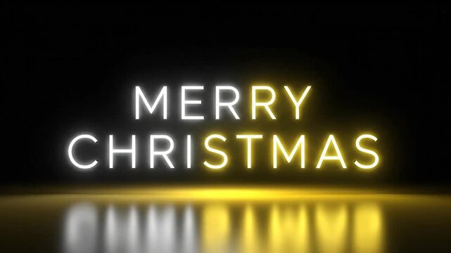 Merry Christmas Holiday Greeting Card.