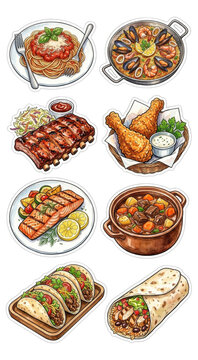 Hearty Main Courses and International Comfort Food Set