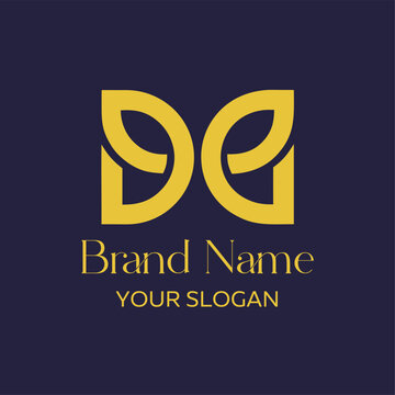Symmetrical Hourglass Petals Cross Logo