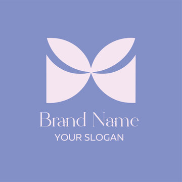 Elegant Monogram Abstract Line Art Logo