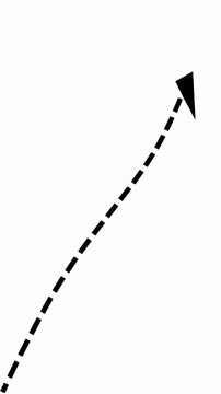 Minimalist black dashed line on white background.