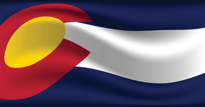 Colorado Day august 1st. Suitable for greeting card, banner, or poster illustration.