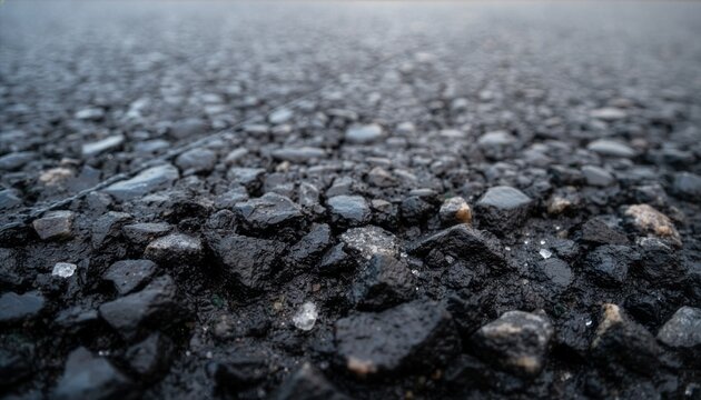 Close-up of uneven asphalt road. Suitable for news articles, educational materials, and road safety posters.