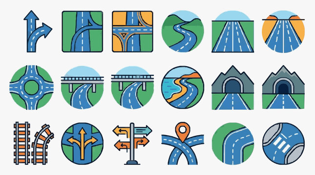 Roadway Traffic Sign Illustrations.