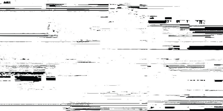 Grunge texture background with black and white glitch  abstract lines and shapes