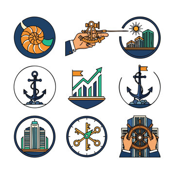 Business Finance Icons Set 2.