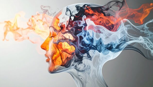 Abstract Mindscape - A Fusion of Thought and Emotion in Art.