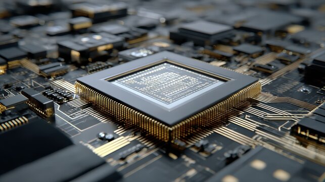 Central Computer Processors CPU concept - 3d rendering