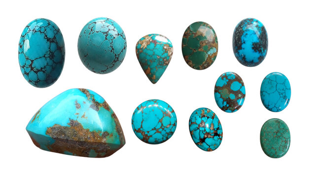 Antique turquoise stone set