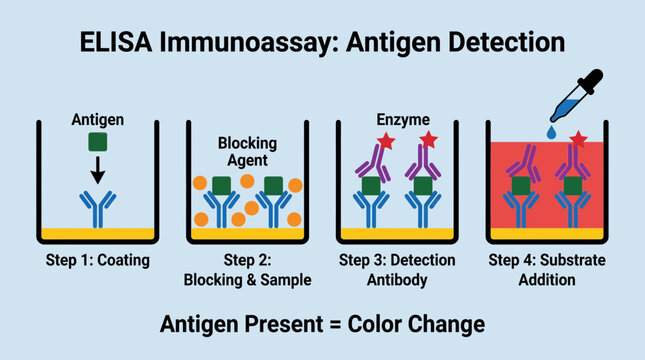 ELISA Immunoassay Antigen Detection Method