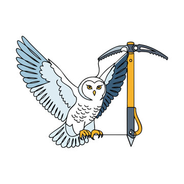Owl with Ice Axe Tool.