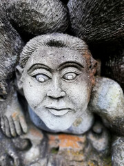 Traditional Balinese style statue in close up © Bali N Lens Service