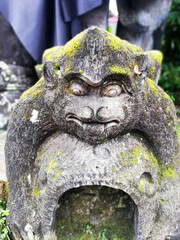 Traditional Balinese style statue in close up © Bali N Lens Service