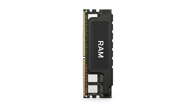 Ram memory module close-up view