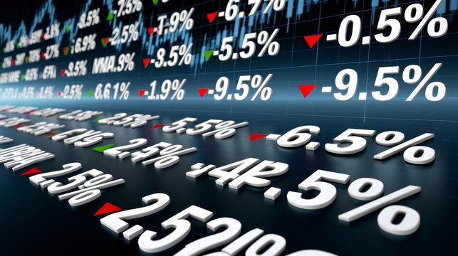 Global stock market losing value during financial crisis