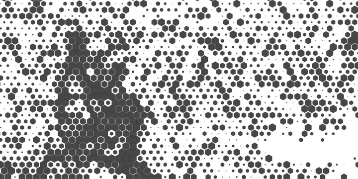 Honeycomb pattern with hexagon mesh. Texture bee comb grid. Flat vector illustration isolated on white background. vector ilustration