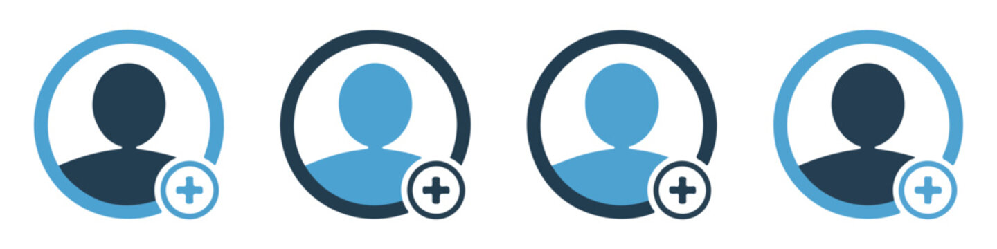 User profile icons with add button suggesting new member registration or contact.