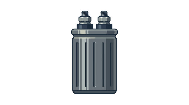 An illustration shows a gray metallic object with two bolts on top.