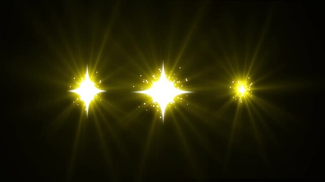 4k sparkling stars shine animation on black screen, white cartoon, flat, vector, starry night, sparkle twinkling star animation video, blinking shining stars, 2d flat sparkle effect overlay