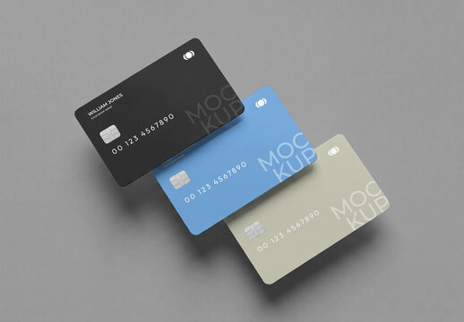 Credit Card Mockup Set