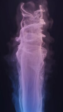 Ethereal Flowing Smoke Abstract Background Light Art Pink Blue Vapor Wallpaper Fantasy Concept