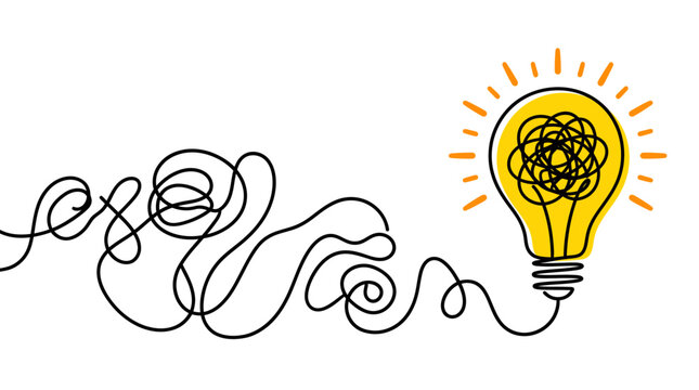 Brain unplugged from messy human head profile representing mental health disconnect and psychology concept