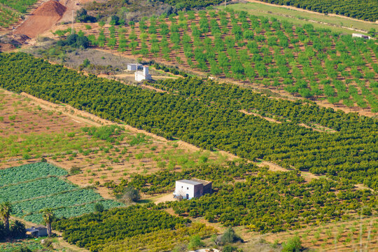 View over the valley from the Hermitage of Saint Lucia, Alcossebre in Spain