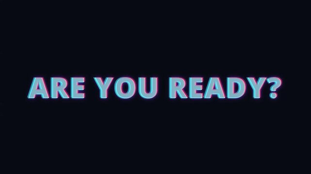 Chromatic Aberration Glitch Are You Ready Teaser Question Loop
