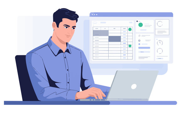 doctor working on computer