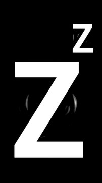 Bold white letter Z on black background