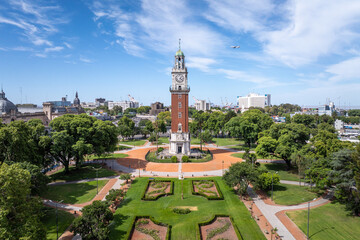 Aerial view of the City Monument Plaza in Buenos Aires, Argentina © Chenxiaoyang