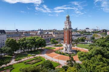 Aerial view of the City Monument Plaza in Buenos Aires, Argentina © Chenxiaoyang