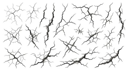 Obraz premium Close-up of Cracked Dry Earth Surface with Fine Detail and Textural Pattern