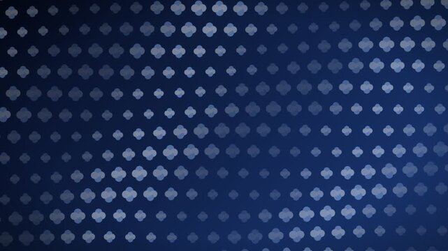 Kawung Batik Inspired Nusantara Pattern Motion Background Loop 4K - Sapphire Mist