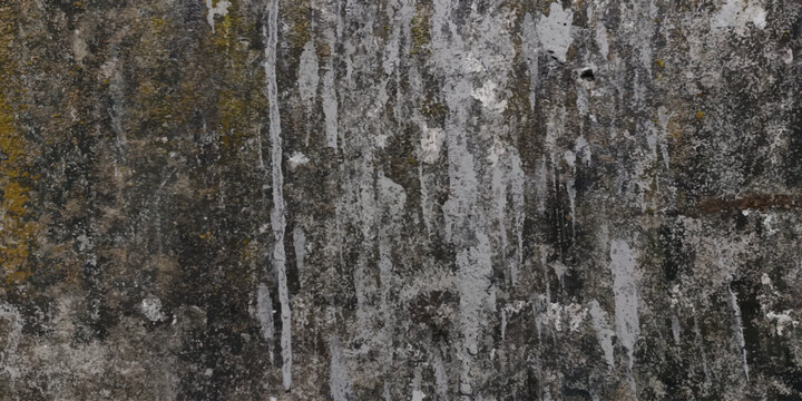 Detailed texture of a weathered concrete surface with streaks and moss growth abstract texture wall vertical streaks concrete weathered background abstract close up substance