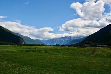 Fototapeta premium mountain landscape with blue sky